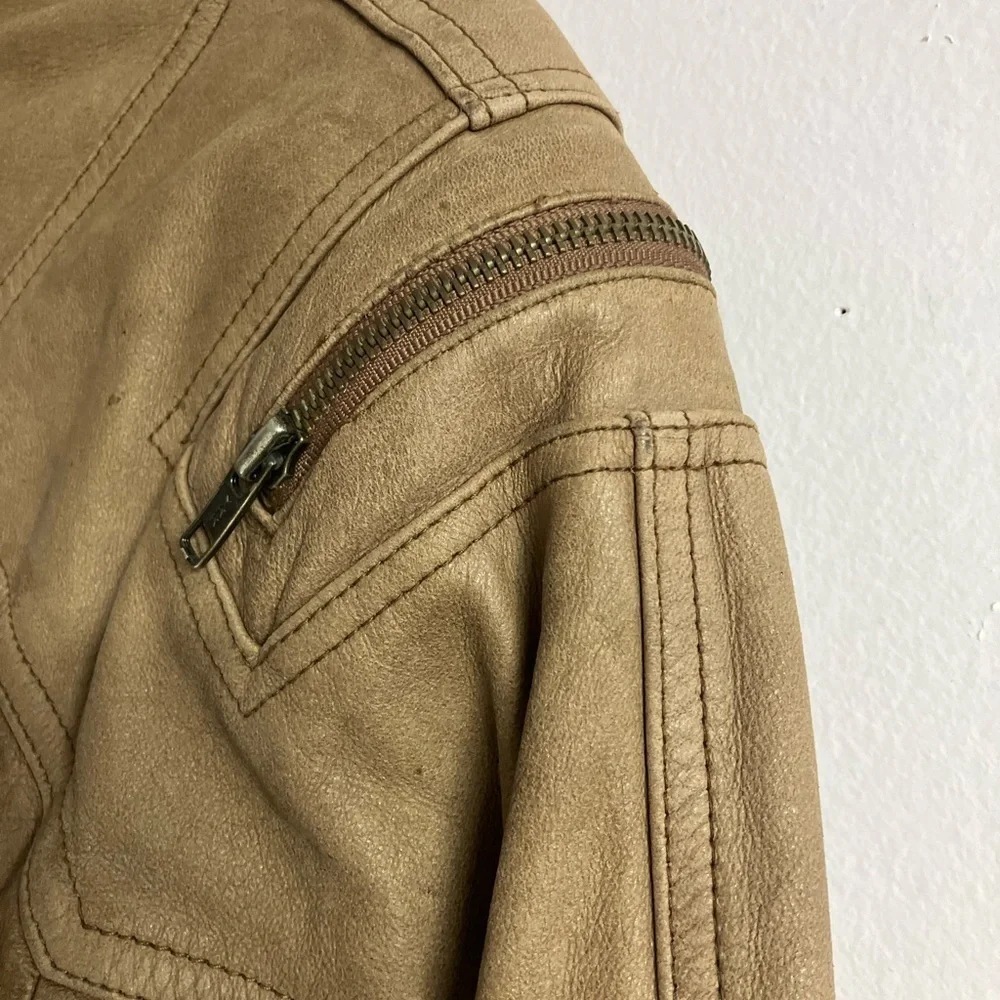 Leather Bomber Coat, Women’s XS, Brown, Adventure Bound, Vintage